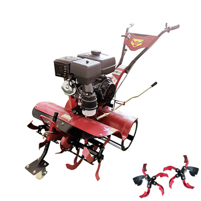 4KW 4 휠 드라이브 정원 틸러 길러커블레이터 조정 가능한 틸러 너비 15-35cm