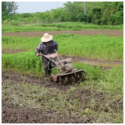 가솔린 파워 타입 170F 엔진 4WD 농기용 로터리 틸러 1100*1050*880mm