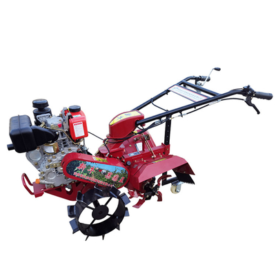 강력하고 컴팩트 4KW 가솔린 / 디젤 엔진 미니 틸러 틸러 너비 25-30cm