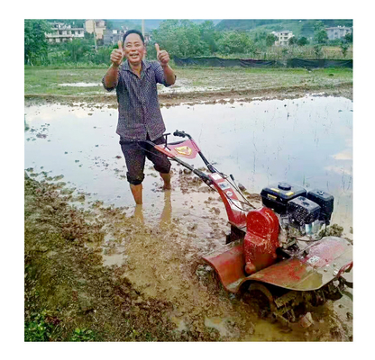 쌀밭 및 건조지대용 인력 절감 4륜 구동 틸러 조정 폭